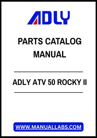 ADLY ATV 50 ROCKY II PARTS CATALOG MANUAL – PDF FILE