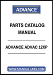 ADVANCE ADVAC 12XP PARTS CATALOG MANUAL – PDF FILE