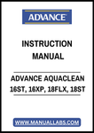 ADVANCE AQUACLEAN 16ST, 16XP, 18FLX, 18ST INSTRUCTION MANUAL – PDF FILE