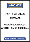 ADVANCE AQUAPLUS, AQUAPLUS AXP ADPHIBIAN PARTS CATALOG MANUAL – PDF FILE