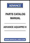 ADVANCE AQUAPRO H PARTS CATALOG MANUAL – PDF FILE