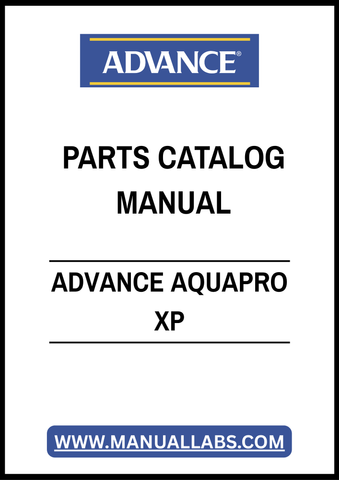 ADVANCE AQUAPRO XP PARTS CATALOG MANUAL – PDF FILE