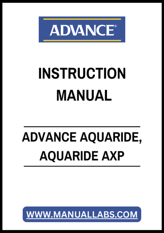 ADVANCE AQUARIDE, AQUARIDE AXP INSTRUCTION MANUAL – PDF FILE