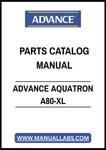 ADVANCE AQUATRON A80-XL PARTS CATALOG MANUAL – PDF FILE
