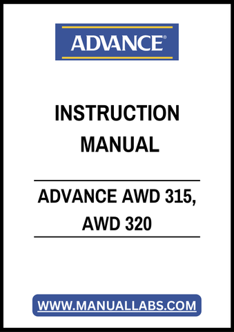 ADVANCE AWD 315, AWD 320 INSTRUCTION MANUAL – PDF FILE