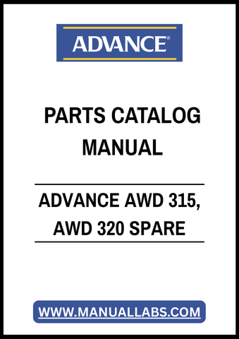 ADVANCE AWD 315, AWD 320 SPARE PARTS CATALOG MANUAL – PDF FILE