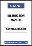 ADVANCE BA 5321 INSTRUCTION MANUAL – PDF FILE