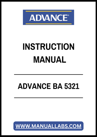 ADVANCE BA 5321 INSTRUCTION MANUAL – PDF FILE