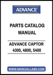 ADVANCE CAPTOR 4300, 4800, 5400 PARTS CATALOG MANUAL – PDF FILE