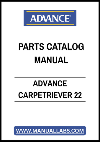 ADVANCE CARPETRIEVER 22 PARTS CATALOG MANUAL – PDF FILE