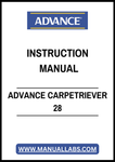 ADVANCE CARPETRIEVER 28 INSTRUCTION MANUAL – PDF FILE