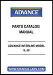 ADVANCE INTERLINE MODEL IL-10 PARTS CATALOG MANUAL - PDF FILE