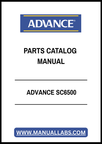 ADVANCE SC6500 PARTS CATALOG MANUAL - PDF FILE