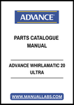 ADVANCE WHIRLAMATIC 20 ULTRA PARTS CATALOGUE MANUAL - PDF FILE