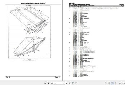 Enhance your agricultural efficiency with the AGCO ALLIS Crop Harvester 66 Spare Parts Catalogue Manual (9001576A) in PDF format. This comprehensive guide provides detailed