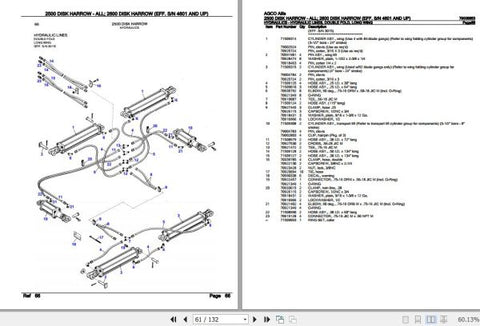 Enhance the performance and longevity of your AGCO Allis Disk Harrow with the comprehensive Spare Parts Catalogue