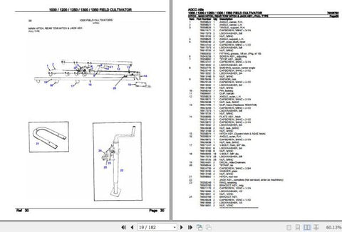 Enhance the efficiency of your AGCO Allis Field Cultivator with the comprehensive Spare Parts Catalogue Manual (79005792) available in PDF format. This essential resource