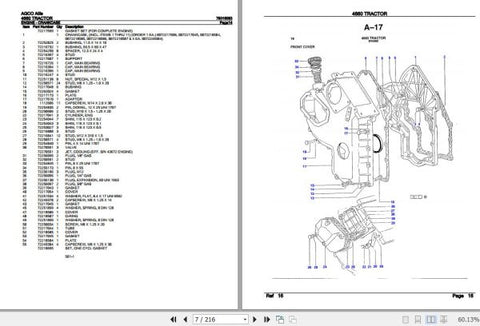 Discover the essential AGCO Allis Tractor 4660 Spare Parts Catalogue (79016063) in a convenient PDF format, designed to streamline your maintenance and repair tasks. This comprehensive guide provides detailed diagrams and part numbers