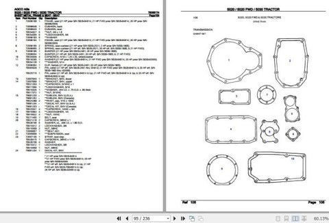 Unlock the full potential of your AGCO Allis Tractor with the comprehensive 5020, 5020 FWD, and 5030 Spare Parts Catalogue Manual (79005174) in PDF format. This essential