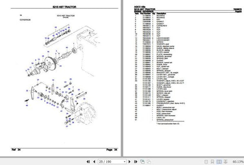 Enhance your AGCO Allis Tractor 5215 HST with the comprehensive Spare Parts Catalogue Manual (79008076) in PDF format. This essential resource provides detailed diagrams and part numbers, ensuring you can easily identify and order the right components