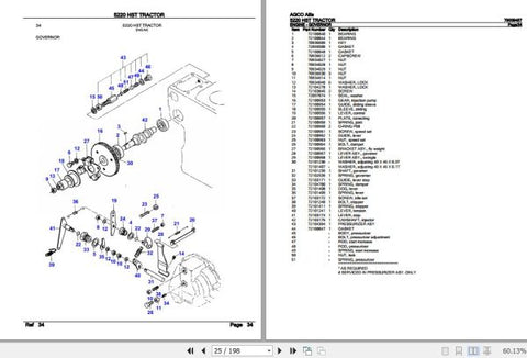 Enhance the longevity and performance of your AGCO Allis Tractor 5220 HST with our comprehensive Spare Parts Catalogue Manual (79009487) in PDF format. This essential resource provides detailed diagrams and part numbers, making it easy to identify