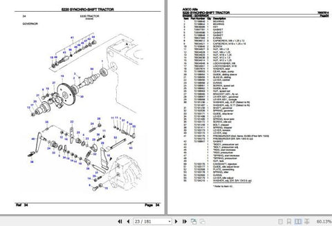 Enhance your AGCO Allis Tractor 5220 with the comprehensive Spare Parts Catalogue Manual (79007514) in PDF format. This essential resource provides detailed diagrams and part numbers, ensuring you can easily identify and order the right components