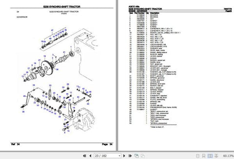 Enhance your AGCO Allis Tractor 5230 with the comprehensive Spare Parts Catalogue Manual (79007779) in PDF format. This essential resource provides detailed diagrams and part numbers, ensuring you can easily identify and order the right components for maintenance