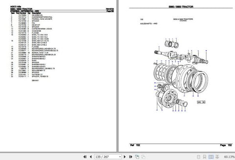 Enhance your AGCO Allis Tractor 5660 or 5650 with the comprehensive Spare Parts Catalogue Manual (79016723) available in PDF format. This essential resource provides detailed diagrams and part numbers, ensuring you can easily identify and order the right