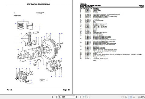 Enhance your AGCO Allis Tractor 5670's performance with the comprehensive Spare Parts Catalogue Manual (79013775) in PDF format. This essential resource provides detailed diagrams and part numbers, making it easy to identify and order the exact components you need for maintenance and repairs. With this manual