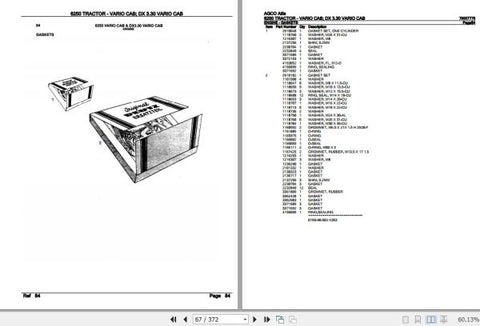 Unlock the full potential of your AGCO Allis Tractor 6250 Vario Cab DX with the comprehensive Spare Parts Catalogue Manual (79007775) in PDF format. This essential resource provides detailed diagrams and part numbers, ensuring you can easily identify and