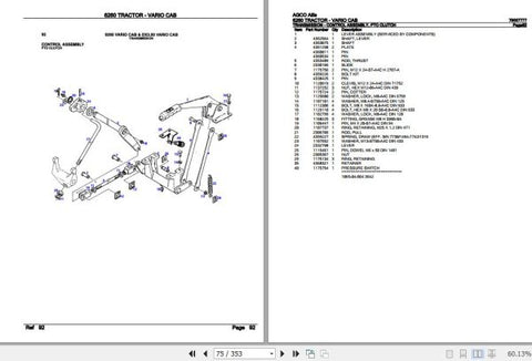 Unlock the full potential of your AGCO Allis Tractor 6260 Vario with our comprehensive Spare Parts Catalogue Manual (79007777) in PDF format. This essential resource provides
