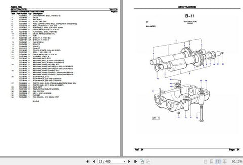Enhance your AGCO Allis Tractor 6670 with the comprehensive Spare Parts Catalogue Manual (79013779) in PDF format. This essential resource provides detailed diagrams and part numbers