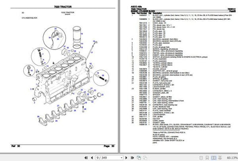 Enhance the longevity and performance of your AGCO Allis Tractor 7020 with our comprehensive Spare Parts Catalogue Manual (79005141) in PDF format. This essential resource provides detailed diagrams, part numbers, and specifications, making it easy