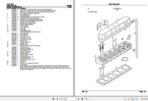Enhance your AGCO Allis 7040 tractor's performance with the comprehensive Spare Parts Catalogue Manual (79003880) in PDF format. This essential resource provides detailed 