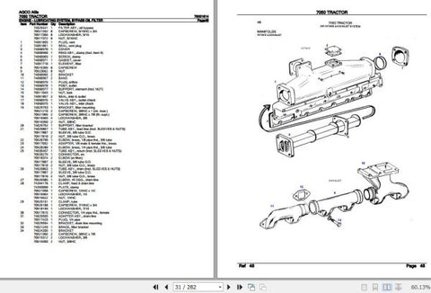 Enhance your AGCO Allis 7050 tractor's performance with the comprehensive Spare Parts Catalogue Manual (79001614) in PDF format. This essential resource provides detailed diagrams and part numbers, making it easy to identify and order the exact