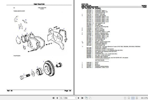 Enhance your AGCO Allis 7080 tractor's performance with the comprehensive Spare Parts Catalogue Manual (79003878) available in PDF format. This essential resource provides detailed