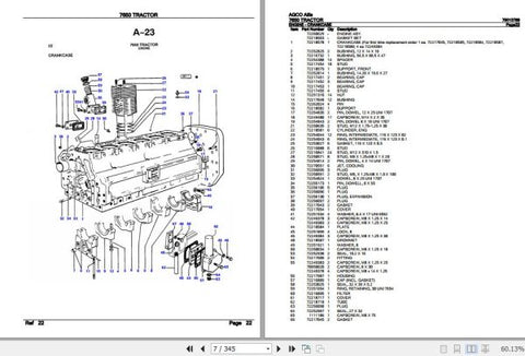 Enhance the longevity and performance of your AGCO Allis Tractor 7650 with our comprehensive Spare Parts Catalogue Manual (79013789) in PDF format. This essential resource provides detailed diagrams, part numbers, and specifications, making