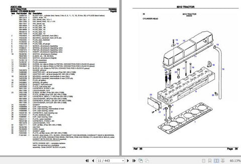Enhance the longevity and performance of your AGCO Allis Tractor 8010 with our comprehensive Spare Parts Catalogue Manual (79006284) in PDF format. This essential resource