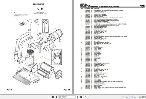 Enhance your AGCO Allis Tractor 8550 maintenance with the comprehensive Spare Parts Catalogue Manual (79005139) in PDF format. This essential resource provides detailed