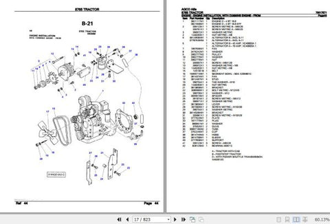 ENHANCE YOUR AGCO ALLIS TRACTOR 8765 WITH THE COMPREHENSIVE SPARE PARTS CATALOGUE MANUAL (79017571) IN PDF FORMAT. THIS ESSENTIAL RESOURCE PROVIDES DETAILED DIAGRAMS AND PART NUMBERS, ENSURING YOU CAN EASILY IDENTIFY AND ORDER THE RIGHT COMPONENTS FOR MAINTENANCE AND REPAIRS. WITH THIS MANUAL AT YOUR FINGERTIPS, YOU’LL SAVE TIME AND REDUCE