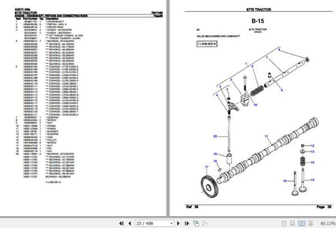 Enhance your AGCO Allis Tractor 8775 with the comprehensive Spare Parts Catalogue Manual (79017465) in PDF format. This essential resource provides detailed diagrams and part numbers