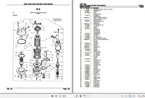 Unlock the full potential of your AGCO Allis Tractor 9755 and 9765 with the comprehensive Spare Parts Catalogue Manual (79019247) in PDF format. This essential resource provides