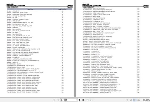 Enhance your AGCO Allis Tractor Vario Cab 6240 with the comprehensive Spare Parts Catalogue Manual (79007773) in PDF format. This essential resource provides detailed 