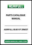 AGRIFULL 80.60 V/F 2RM/DT PARTS CATALOGUE MANUAL - PDF FILE