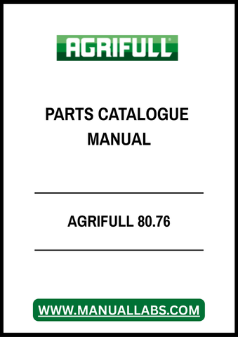 AGRIFULL 80.76 PARTS CATALOGUE MANUAL - PDF FILE