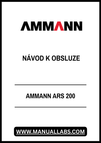 Discover the AMMANN ARS 200 Operating Manual (3016554) in a convenient PDF format, designed to enhance your experience with this advanced equipment. This comprehensive guide provides essential information on operation, maintenance, and troubleshooting, ensuring you get the most out of your machinery.