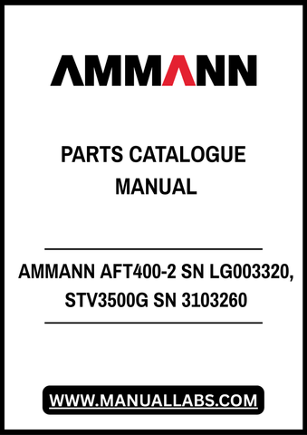 Discover the comprehensive AMMANN AFT400-2 and STV3500G Parts Catalogue Manual, designed for efficient maintenance and repair of your machinery. This PDF file provides detailed diagrams, part numbers, and specifications, ensuring you have all the information needed to keep your equipment running smoothly. With easy navigation and clear illustrations, this manual is an essential resource for professionals seeking to enhance their operational efficiency and minimize downtime. Invest in your equipment's longev