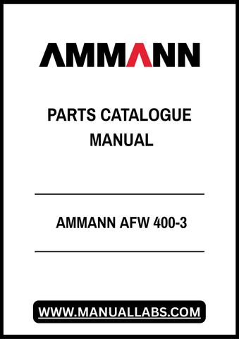 Discover the comprehensive AMMANN AFW 400-3 Parts Catalogue Manual, now available in a convenient PDF format. This essential resource provides detailed diagrams, part numbers, and specifications to ensure you have everything you need for maintenance and repairs. Streamline your workflow and enhance your equipment's performance with easy access to critical information, making it an indispensable tool for professionals in the field. Don't miss out on the opportunity to keep your machinery running smoothly—dow