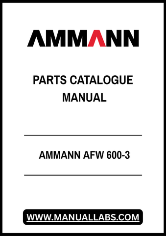 Discover the comprehensive AMMANN AFW 600-3 Parts Catalogue Manual, available in a convenient PDF format. This essential resource provides detailed diagrams, part numbers, and specifications to ensure you have everything you need for maintenance and repairs. Streamline your workflow and enhance the longevity of your equipment with this user-friendly manual, designed for both professionals and DIY enthusiasts. Don't miss out on the opportunity to keep your machinery running smoothly—download your copy today!