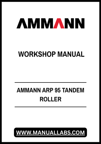 1. Unlock the full potential of your AMMANN ARP 95 Tandem Roller with our comprehensive Workshop Manual in PDF format. This essential guide provides detailed insights into maintenance, troubleshooting, and repair procedures, ensuring your equipment operates at peak performance. With easy navigation and clear illustrations, you can quickly find the information you need to keep your roller in top condition, saving you time and money on repairs. Invest in this invaluable resource today and enhance the longevit